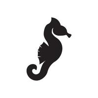 cavalo marinho logotipo ícone, vetor ilustração modelo Projeto