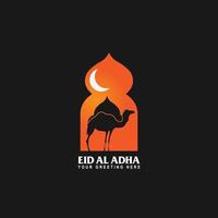 eid al adha logotipo vetor