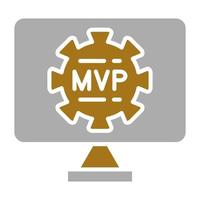 mvp vetor ícone estilo