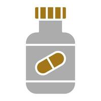 pílulas garrafa vetor ícone estilo