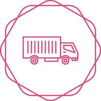 ícone de vetor de caminhão em movimento