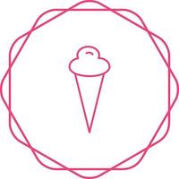 ícone de vetor de casquinha de sorvete