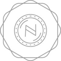 ícone de vetor de moeda namecoin