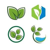 ilustração das imagens do logotipo da ecologia vetor