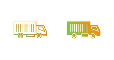 ícone de vetor de caminhão em movimento