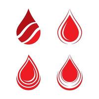 imagens de logotipo de gota de sangue vetor