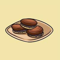 dorayaki Comida vetor