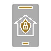 casa segurança aplicativo vetor ícone estilo