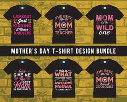 mãe dia camiseta pacote, feliz mães dia camiseta definir, mãe dia elemento vetor, letras mãe t camisa, vetor