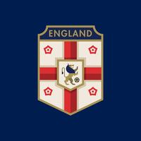 Emblemas do futebol da copa do mundo de Inglaterra vetor