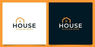 casa letras Projeto com casa construção logotipo forma vetor ilustração. Boa para marca, anúncio, real Estado, construção, propriedade e casa