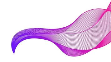 pano de fundo abstrato com linhas coloridas de gradiente de onda em fundo branco. fundo de tecnologia moderna, design de onda. ilustração vetorial vetor