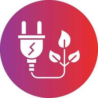 vetor Projeto sustentável energia ícone estilo