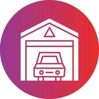 vetor Projeto carro garagem ícone estilo