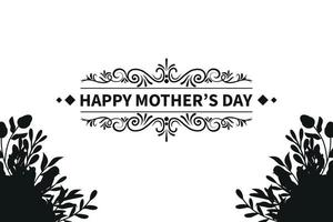feliz mães dia celebração cumprimento cartão fundo mãe e criança amor vetor