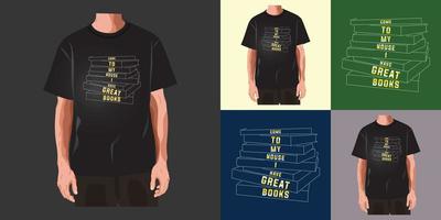 mínimo camiseta Projeto com lindo cor combinação livre vetor