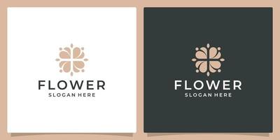 elegante flor logotipo Projeto abstrato. pode estar usava para beleza salões, decorações, boutiques, spas, ioga, Cosmético e pele Cuidado produtos. Prêmio vetor