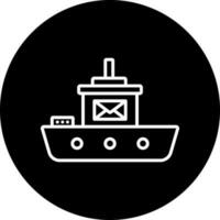 enviar barco vetor ícone estilo