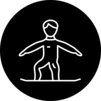 snowboarder vetor ícone estilo