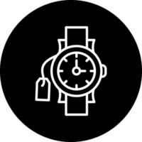 relógio de pulso venda vetor ícone estilo