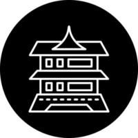 Matsumoto castelo vetor ícone estilo