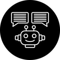 chatbot vetor ícone estilo