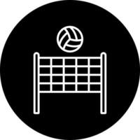 voleibol internet vetor ícone estilo