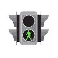 homem do semáforo com sinal de trânsito vetor