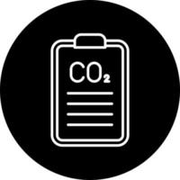carbono dióxido relatório vetor ícone estilo