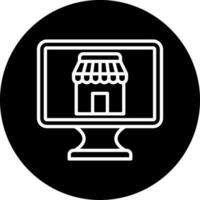 conectados fazer compras vetor ícone estilo