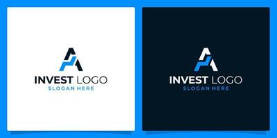 investimento analítico logotipo Projeto modelo com inicial carta uma logotipo gráfico Projeto vetor ilustração. símbolo, ícone, criativo.