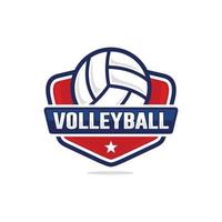 voleibol logotipo Projeto vetor