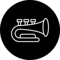 chifre trompete vetor ícone estilo
