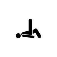 Academia Treinamento Esportes exercício com seta pictograma vetor ícone
