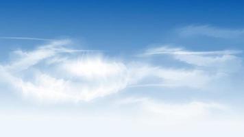 ilustração de eps10 do vetor de nuvens do céu.
