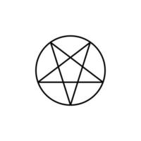 pentagrama, Magia vetor ícone
