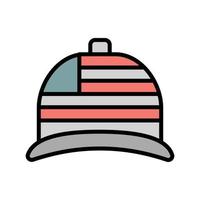 chapéu EUA bandeira vetor ícone