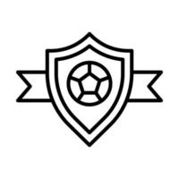 emblema, futebol vetor ícone