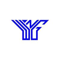design criativo do logotipo da carta wng com gráfico vetorial, logotipo simples e moderno do wng. vetor