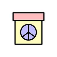 calendário, Paz vetor ícone
