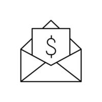 e-mail, dólar, seo vetor ícone