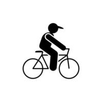 bicicleta, ciclismo, equitação vetor ícone