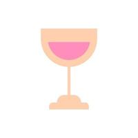vidro vinho cor vetor ícone