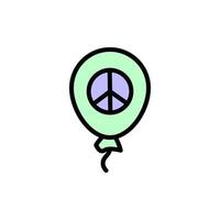 balão, Paz vetor ícone
