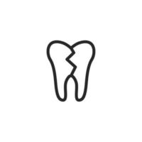 dental ícone, isolado dental placa ícone, vetor ilustração