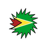 Guiana bandeira ícone, ilustração do nacional bandeira Projeto com elegância conceito, perfeito para independência Projeto vetor