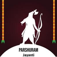 parshuram Jayanti senhor parasurama indiano hindu festival celebração vetor ilustrações