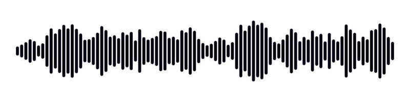 som rádio forma. abstrato música audio onda sonora. vetor isolado ilustração