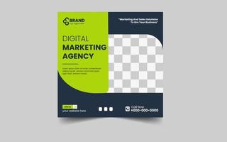 digital marketing agência social meios de comunicação e postar modelo vetor