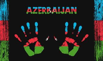 vetor bandeira do Azerbaijão com uma Palma